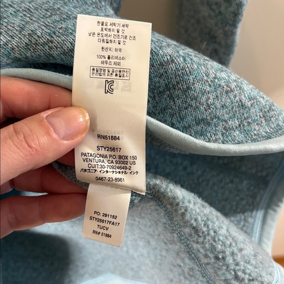 Patagonia Teal Heather Quarter-Zip Pullover - Picture 6 of 6